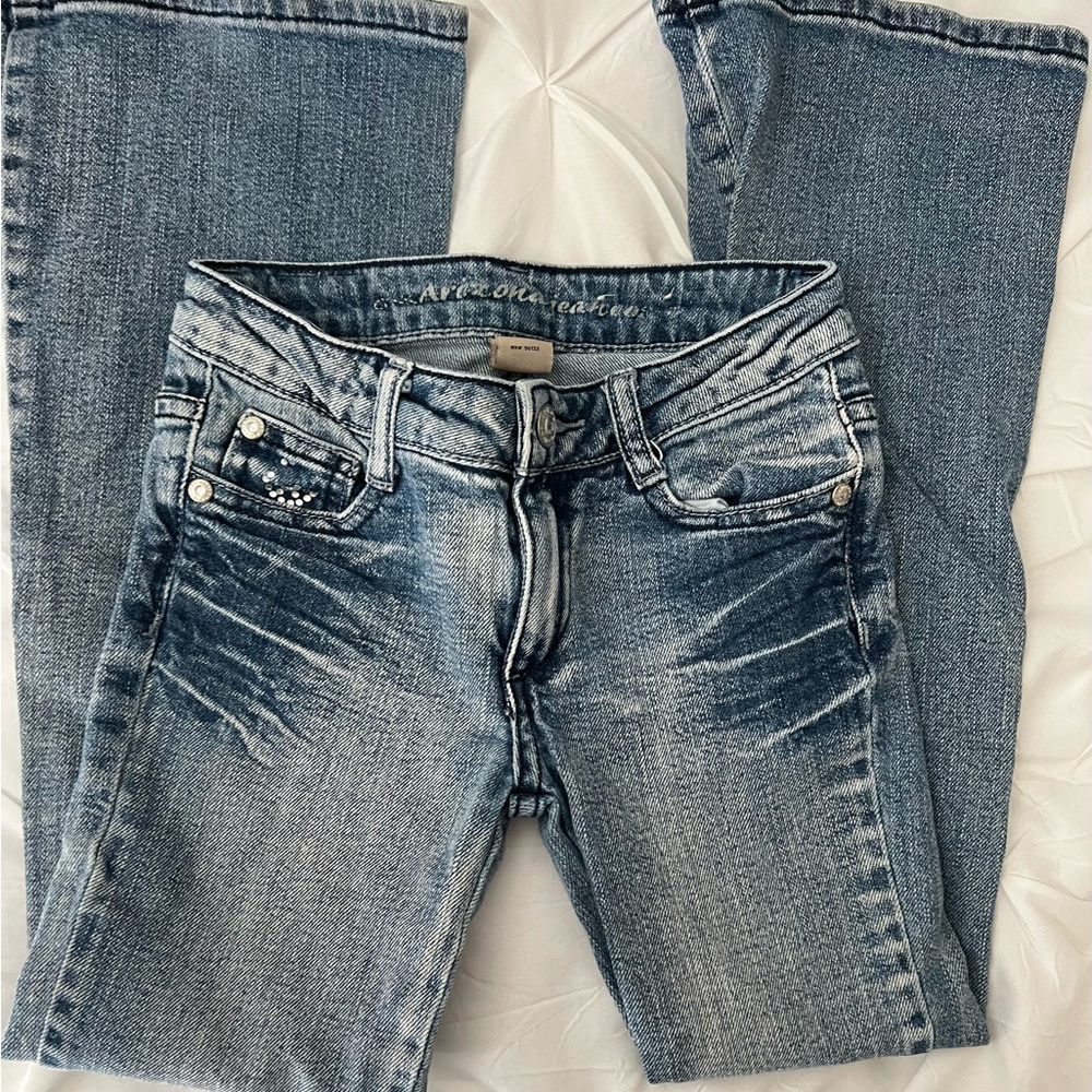 Apple Bottoms Women's Faded Blue Boot Cut Jeans